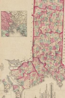 Book cover for An Antique 1871 Map of Massachusetts Journal