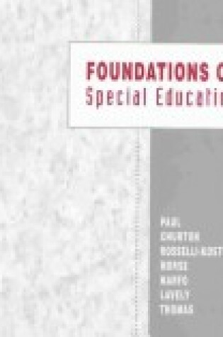 Cover of Foundations for Special Education