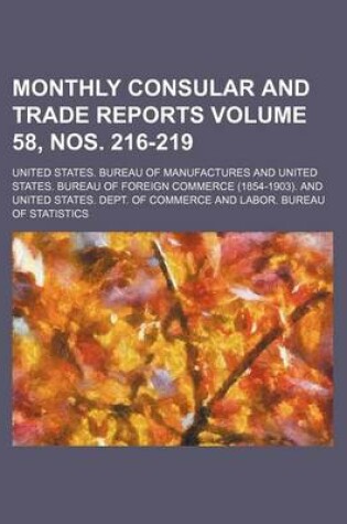 Cover of Monthly Consular and Trade Reports Volume 58, Nos. 216-219