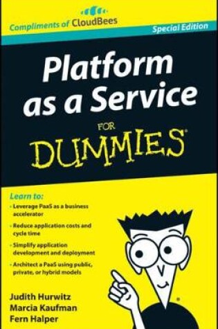 Cover of Platform as a Service for Dummies