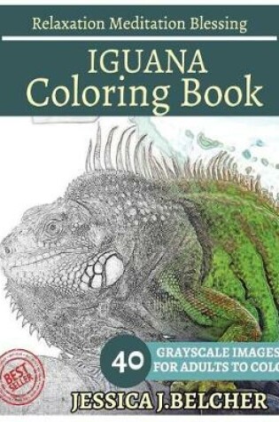 Cover of Iguana Coloring Book for Adults Relaxation Meditation Blessing