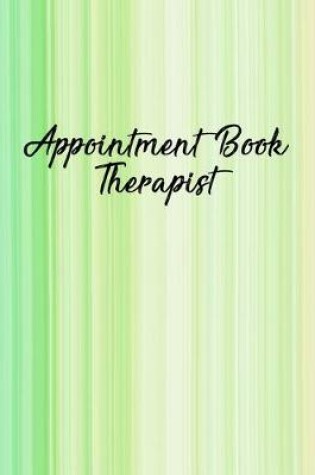 Cover of Appointment Book Therapist