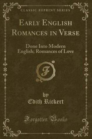 Cover of Early English Romances in Verse