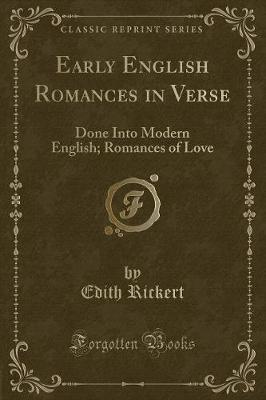 Book cover for Early English Romances in Verse