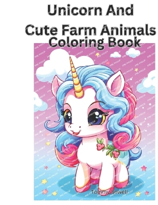 Book cover for Unicorns a cute farm animal