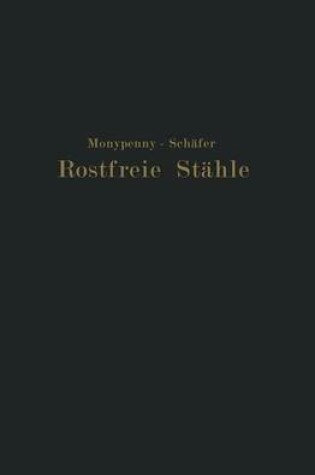 Cover of Rostfreie Stähle