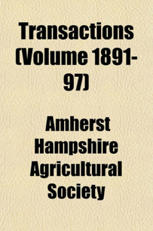 Cover of Transactions (Volume 1891-97)