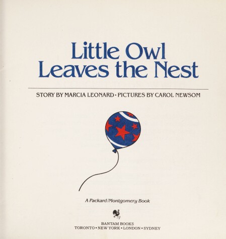 Book cover for Little Owl Leaves
