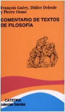 Book cover for Comentario de Textos de Filosofia