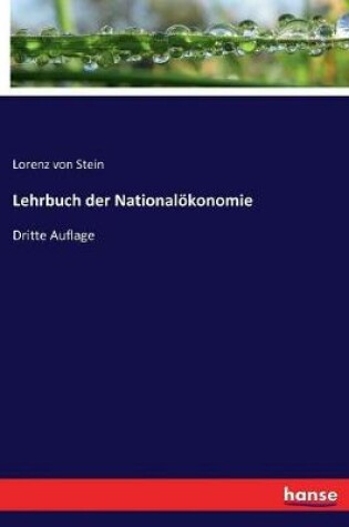 Cover of Lehrbuch der Nationaloekonomie