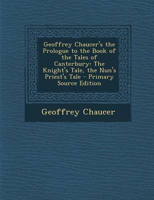 Book cover for Geoffrey Chaucer's the Prologue to the Book of the Tales of Canterbury