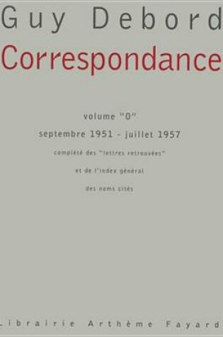 Cover of Correspondance