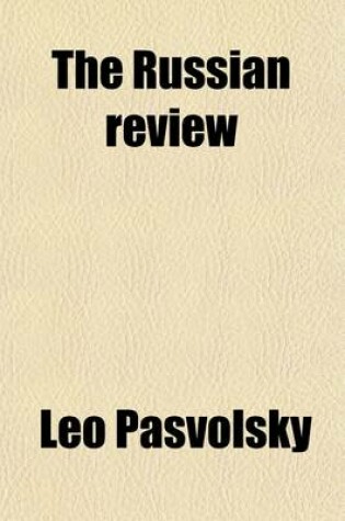 Cover of The Russian Review (Volume 1)