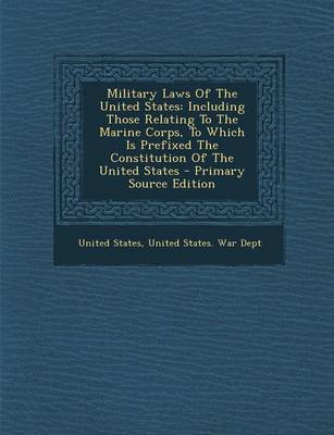 Book cover for Military Laws of the United States