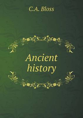 Book cover for Ancient history