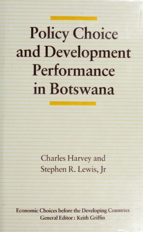 Book cover for Policy Choice and Development Performance in Botswana