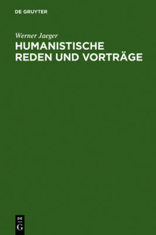 Cover of Humanistische Reden Und Vortrage