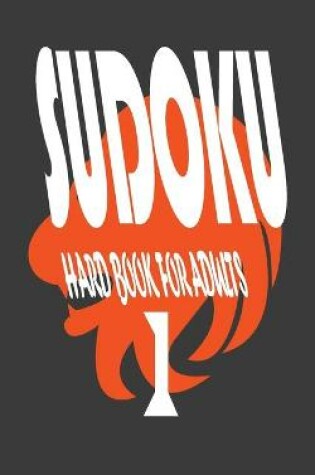 Cover of sudoku hard book for adults 1