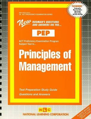 Book cover for Principles of Management