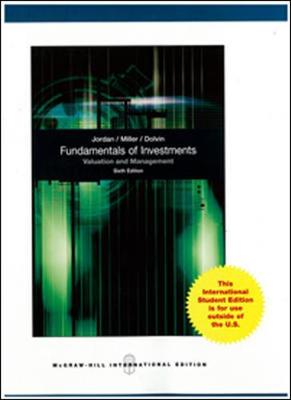 Cover of Fundamentals of Investments