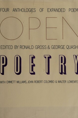 Cover of Open Poetry