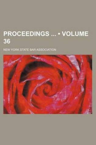 Cover of Proceedings (Volume 36)