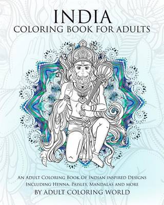 Cover of India Coloring Book For Adults