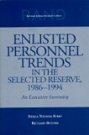 Book cover for An Enlisted Personnel Trends in the Selected Reserve, 1986-1994