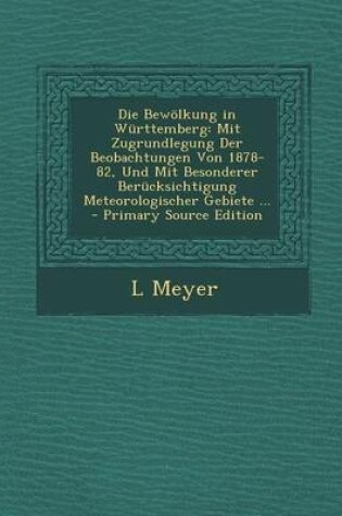 Cover of Die Bewolkung in Wurttemberg