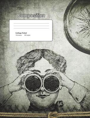 Book cover for Steampunk Composition Book College Ruled