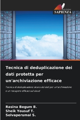 Book cover for Tecnica di deduplicazione dei dati protetta per un'archiviazione efficace