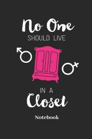 Cover of No One Should Live In A Closet Notebook