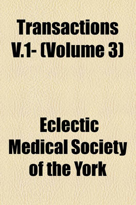 Book cover for Transactions V.1- Volume 3