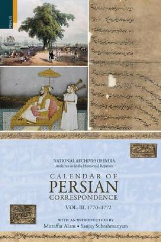 Cover of Calendar of Persian Correspondence 1770-1772