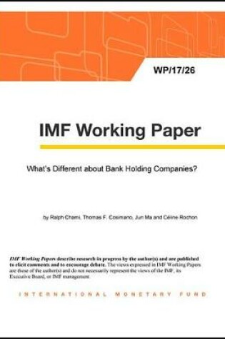 Cover of What's Different about Bank Holding Companies?