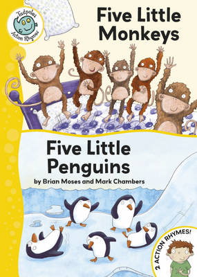 Book cover for Five Little Monkeys / Five Little Penguins