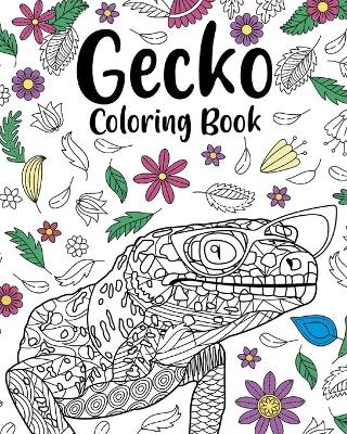 Book cover for Gecko Coloring Book