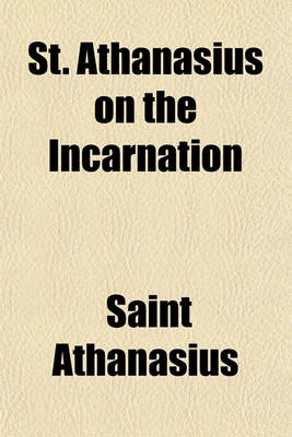 Book cover for St. Athanasius on the Incarnation