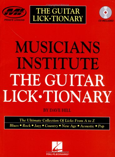 Book cover for The Guitar Lick-Tionary