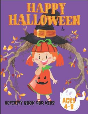 Book cover for Halloween Activity Book for Kids Ages 4-8