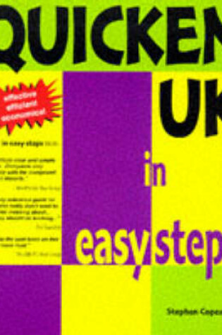 Cover of Quicken UK in Easy Steps