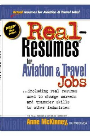 Cover of Real-Resumes for Aviation & Travel Jobs