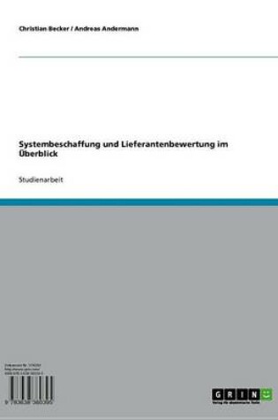 Cover of Systembeschaffung Und Lieferantenbewertung Im Uberblick