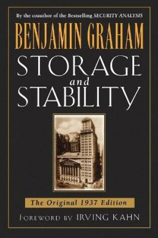 Cover of Storage and Stability