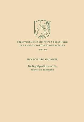 Book cover for Die Begriffsgeschichte und die Sprache der Philosophie