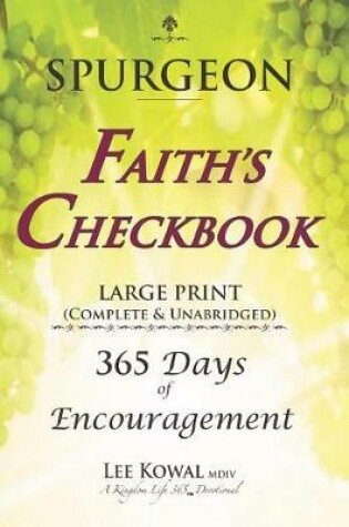 Cover of SPURGEON - FAITH'S CHECKBOOK LARGE PRINT (Complete & Unabridged)