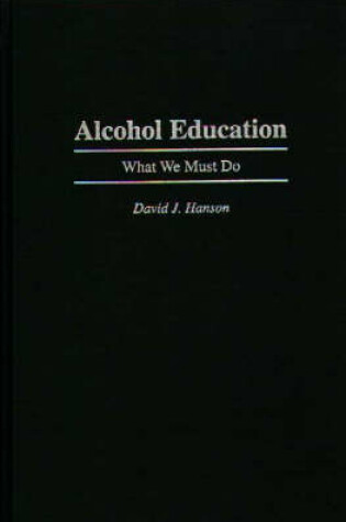 Cover of Alcohol Education