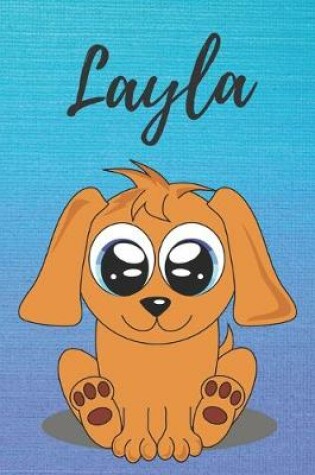 Cover of Layla dog coloring book / notebook / journal / diary