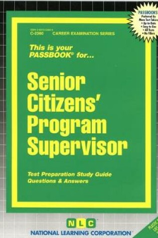 Cover of Senior Citizens' Program Supervisor