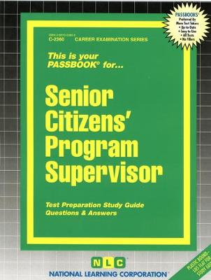 Book cover for Senior Citizens' Program Supervisor
